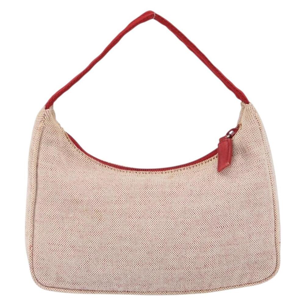 PRADA Sports Hand Bag Canvas Gray Red Auth hk3258 - Picture 2 of 16